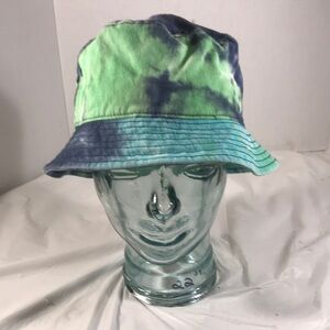 Sportsman Mens Green Cotton Tie-Dye Ithaca Pickle-man Sun Bucket Hat